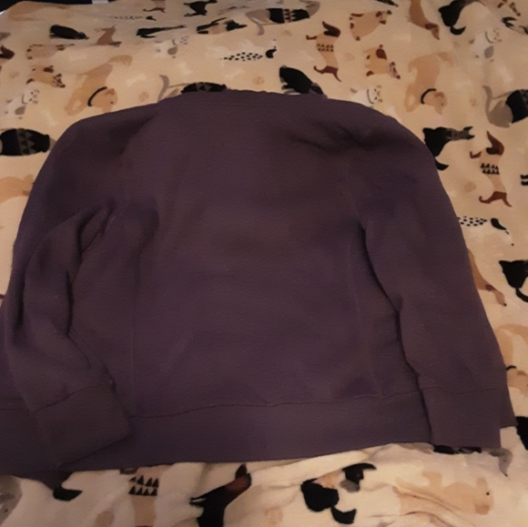 Old Navy Sherpa Lined Zip Front Hoodie Purple Sequin Woman's XL - Picture 7 of 9